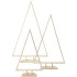 Wooden Christmas Trees (3pcs) - Outlines