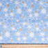 Snowflakes on Blue - 100% Cotton