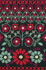 Half Cross Stitch Kit - Red Geo Flowers