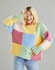 Patchwork Funnel Neck Sweater in Hayfield Bonus Chunky (10601) - PDF