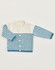 Striped Baby Cardigan in Sirdar Snuggly Cashmere Merino DK (5480) - PDF