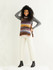 Roll Neck Tie-Side Vest in Sirdar Jewelspun Aran (10292) - PDF