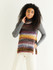 Roll Neck Tie-Side Vest in Sirdar Jewelspun Aran (10292) - PDF