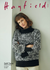 Two Tone Funnel Neck Sweater in Hayfield Soft Twist DK (10329) - PDF