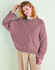 Women's Relaxed Cable Bell Sleeve Sweater in Sirdar Country Classic Worsted (10170) - PDF
