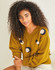 Leopard Print V Neck Sweater in Sirdar Country Classic 4 Ply (10240) - PDF
