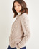 Women's Crew Neck Cable Sweater in Sirdar Jewelspun Aran (10146) - PDF