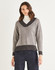 Women's Crossover Detail V-Neck Sweater in Sirdar Haworth Tweed DK (10151) - PDF