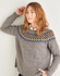 Women's Fairisle Yoke Sweater in Sirdar Haworth Tweed DK (10154) - PDF
