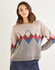 Women's Intarsia Argyll Sweater in Sirdar Haworth Tweed DK (10155) - PDF