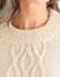 Women's Centre Cable Crew-Neck Sweater in Sirdar Saltaire Aran (10174) - PDF