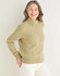 Women's Funnel Neck Moss Stitch Sweater in Sirdar Saltaire Aran (10176) - PDF