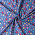 Cotton Poplin Print - Multi Stars on Denim Blue - Per ½ Metre