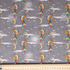 Cotton Poplin Print - Foxes with Balloons on Grey - Per ½ Metre