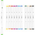 Illustration Markers (12pk) - Double Sided