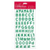 Alphabet Thicker Stickers - Glitter Green