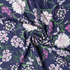 Navy Botanic Garden Polyester Crepe de Chine - Per ½ Metre