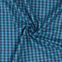 Lightweight Suiting: 100% Wool Tweed - Blue Gingham - Per ¼ Metre
