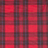 Lightweight Suiting: 100% Wool Tweed - Red/Chocolate Plaid - Per ¼ Metre