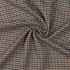 100% Wool Suiting: Charcoal & Olive Mini Plaid - Per ¼ Metre