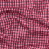 Woven Textured Check Cotton Boucle in Red - Per ¼ Metre