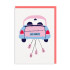 Greeting Card - Car & Cans Just Married