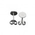 Earring Studs w/Backs (2 Pairs) - Platnium