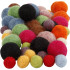 Assorted Felt Balls (52pcs) - Various Colours