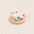 Pin Cushion w/Wooden Base - Pink Floral
