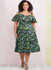 Midi Dress w/Puff Dropped Shoulder in Simplicity (S9919)