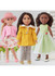 14" Sweet Dresses Doll Clothes in Simplicity (S9378)