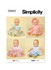 15" Cardigan & Bonnet Baby Doll Clothes in Simplicity (S9660)