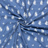 Lightweight 100% Cotton Denim w/Floral Embroidery - Per ¼ Metre