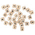 Wooden Cube Alphabet Beads (60pcs) - Serif