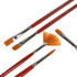 Icon Mixed Taklon Brushes (5pk) - Long Handle