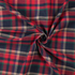 Cotton Tartan: Red & Navy - Per ½ Metre