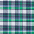 Cotton Tartan: Emerald & White - Per ½ Metre
