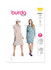 Mid Length Button Collar Dress in Burda Misses' (5826)