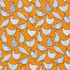 Cotton Poplin Print - Hens on Ochre - Per ½ Metre