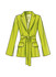 Women's Jacket w/Tie Belt in Simplicity Misses' (S9688)