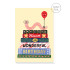 Greeting Card - Bookworm Birthday Card