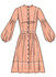 Button Front Dress w/Gathered Skirt in Simplicity Misses' (S3098)