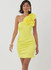 One Shoulder Dress w/Detachable Flower in Simplicity Misses' (S3099)