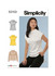 Fitted Funnel Neck Top in Simplicity Misses' (S3103)