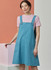 Pullover Knit Top & Relaxed Fit Overalls in Variations in Simplicity Misses' (S3125)