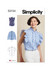 Ruffled Button Front Top in Simplicity Misses' (S3134)