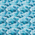 Earthly Delights: Waves in Teal & Blue - 100% Cotton