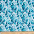 Earthly Delights: Waves in Teal & Blue - 100% Cotton