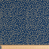 Xmas Metallic: Gold Stars on Navy - 100% Cotton