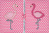 Large Twin Lid Sewing Box - Pink Flamingo Appliqué Large Twin Lid Sewing Box - Pink Flamingo Appliqué